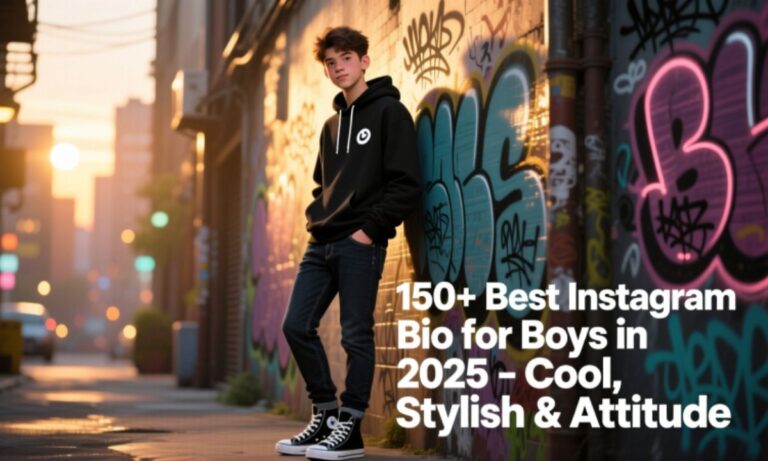 {150+} Best Instagram Bio for Boys in 2025 Cool, Stylish & Attitude