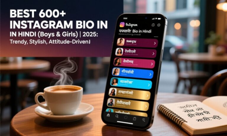 Best 600+ Instagram Bio in Hindi (Boys and Girls) in 2025 Trendy, Stylish, Attitude Insta Bios