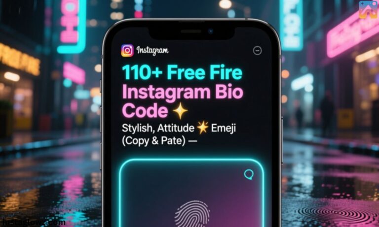 110+ Free Fire Instagram Bio Code  Stylish, Attitude, Emoji (Copy & Paste)