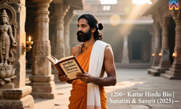[1200+] Kattar Hindu Bio For Instagram – Sanatani & Sanskrit (2025)