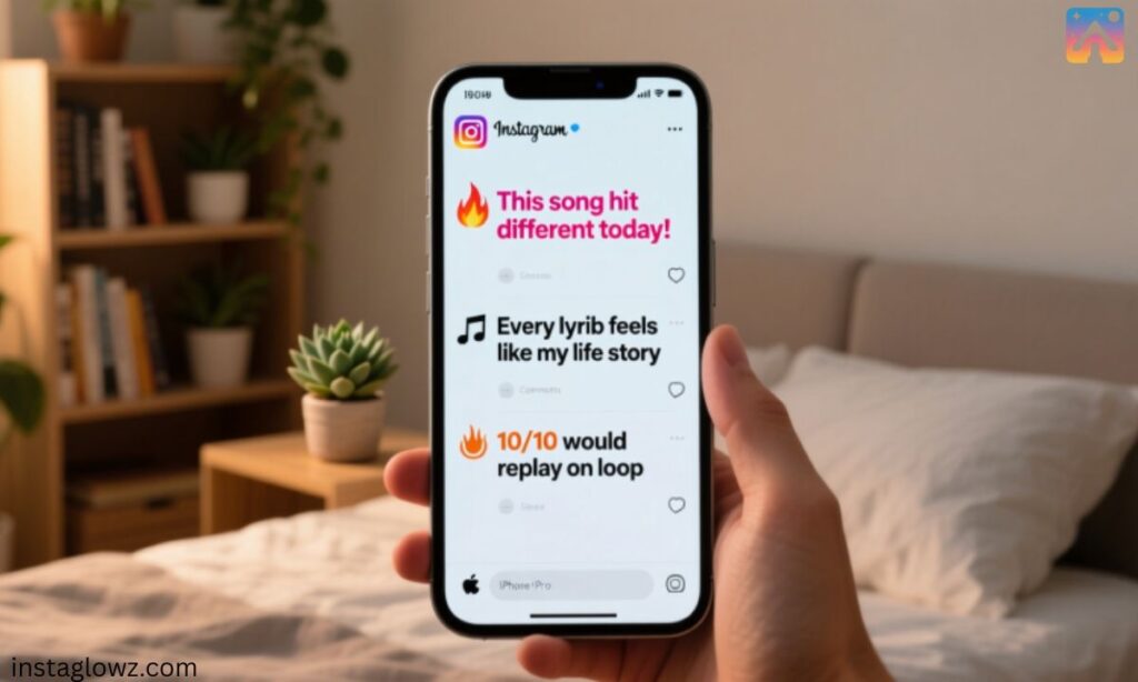 Best Instagram Comments for Songs