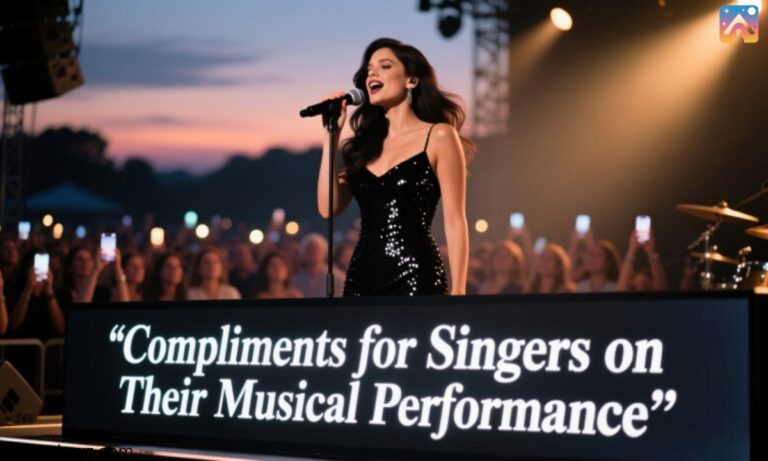 Compliments for Singers on Their Musical Performance