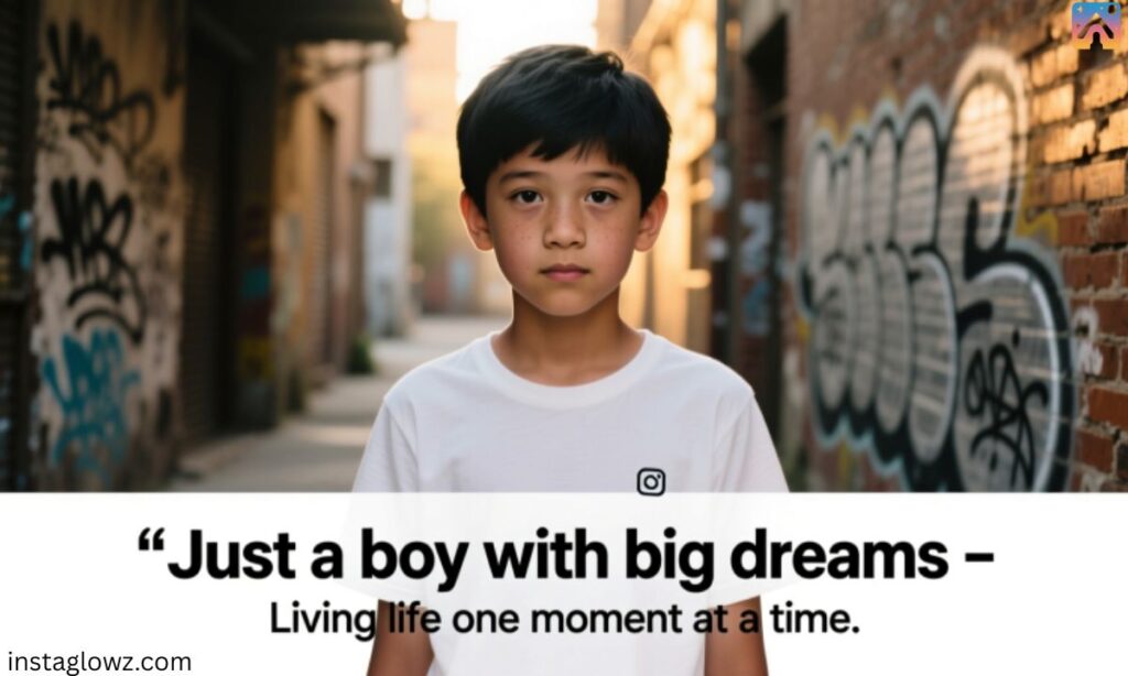 Two Line Instagram Bio for Boys