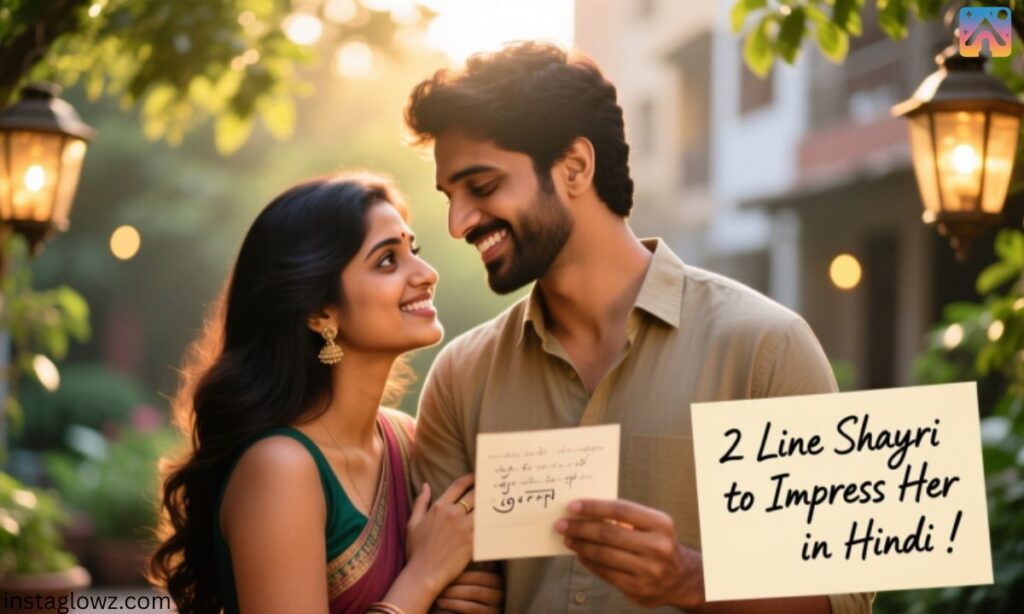 2 Line Shayari to Impress Her in Hindi