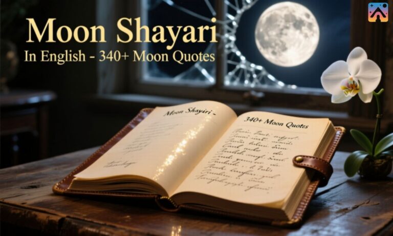 Moon Shayari In English – 340+ Moon quotes
