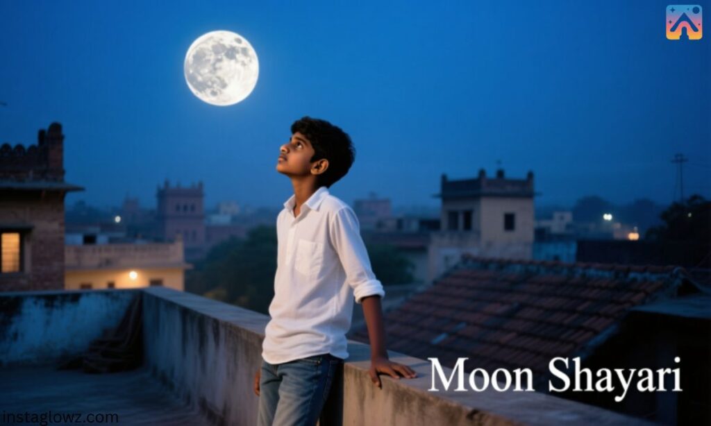 Moon shayari in english for boys