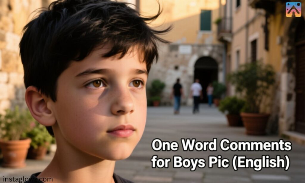 One Word Comments for Boys Pic (English)