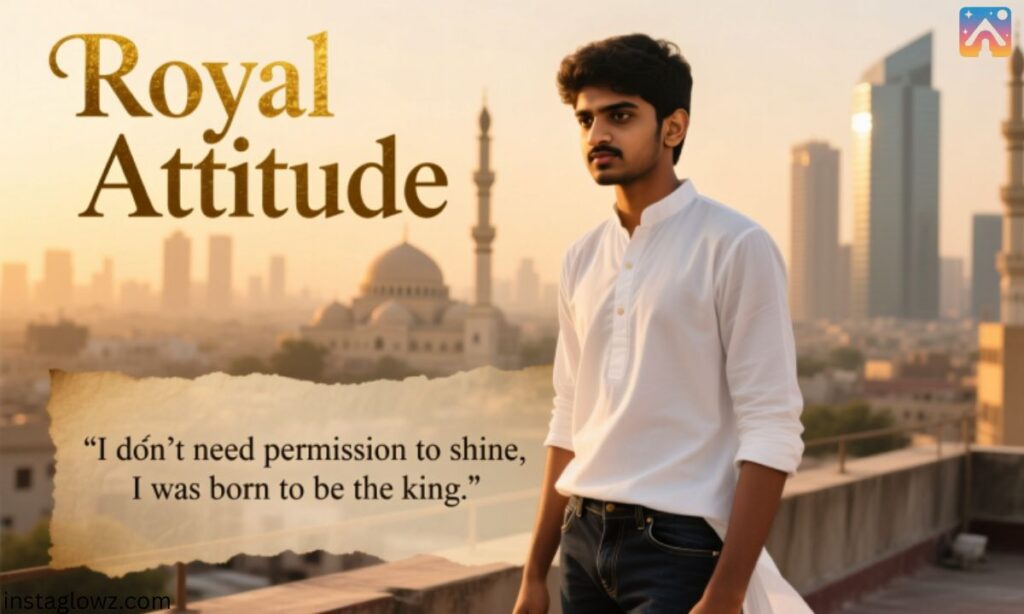 Royal Attitude shayari for Boys in English