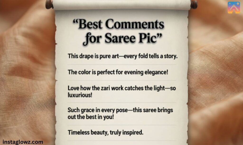 Best Comments for Saree Pic 